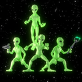 Roswell Alien Glow - Set of 4